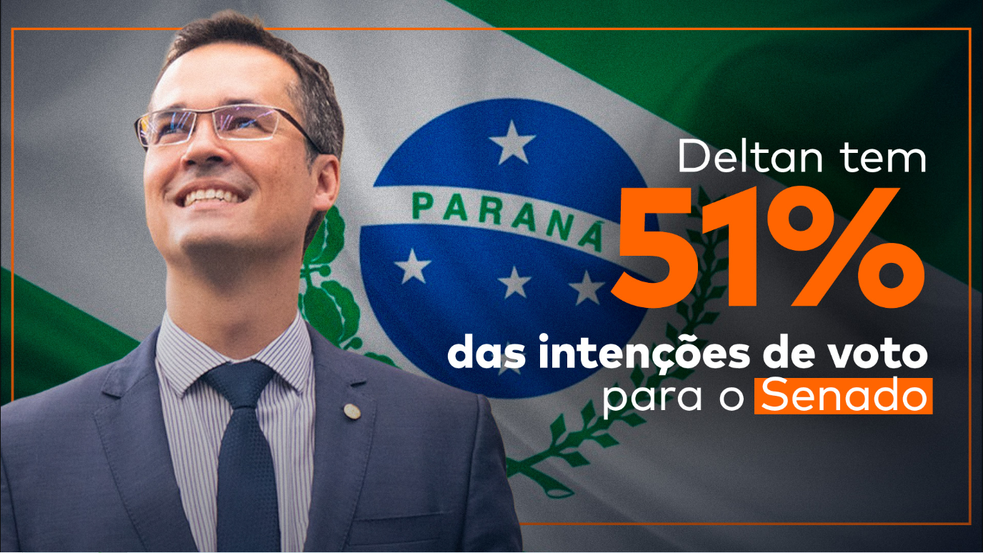 Deltan tem 51% das intenções de voto para o Senado
